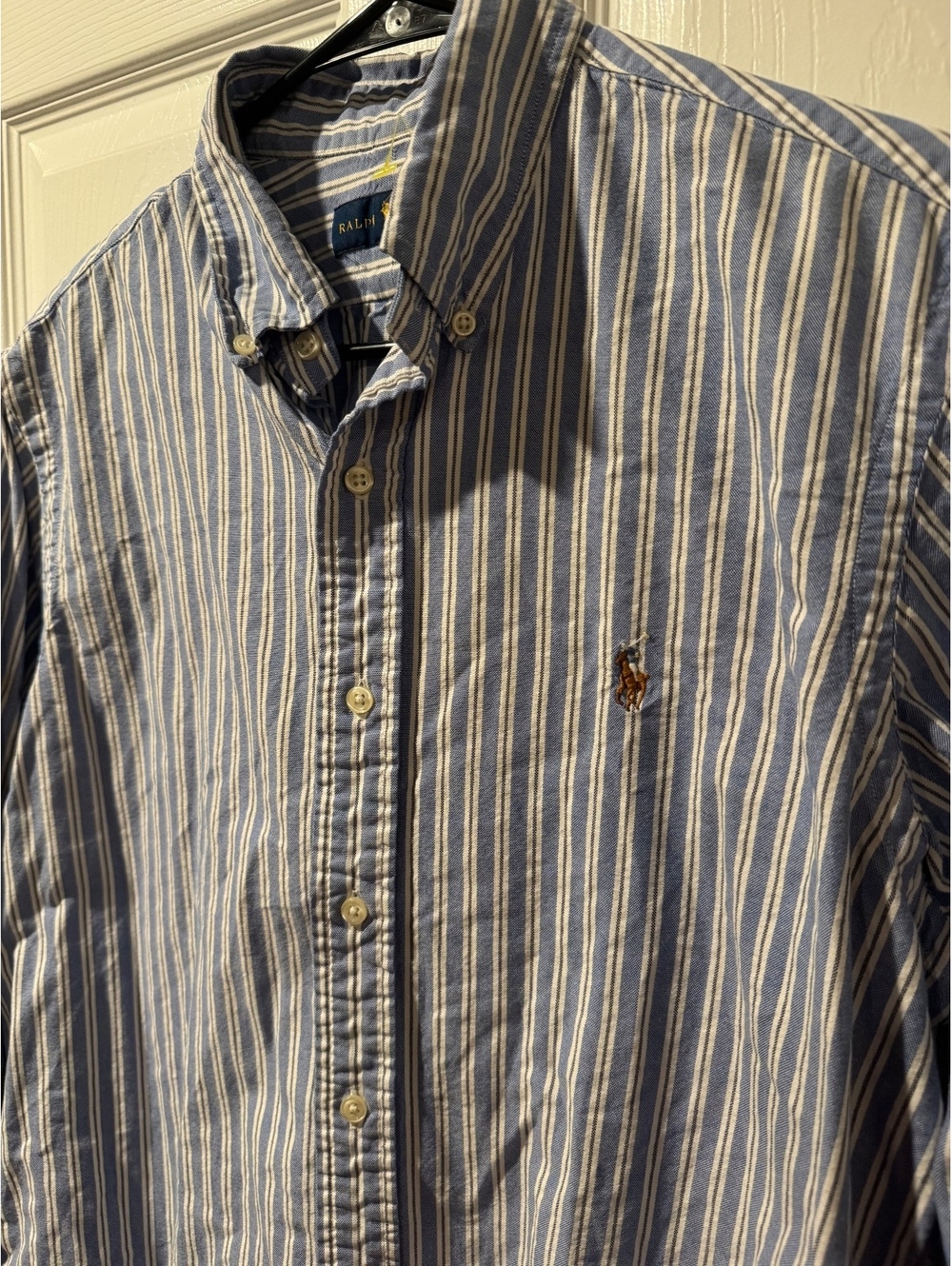 Ralph Lauren Men's Medium Striped Button-Down Shirt